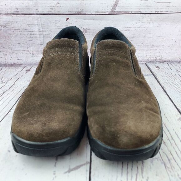 *CLEARANCE Lands End Womens All Weather Suede Slip On Moccasins - Picture 2 of 8
